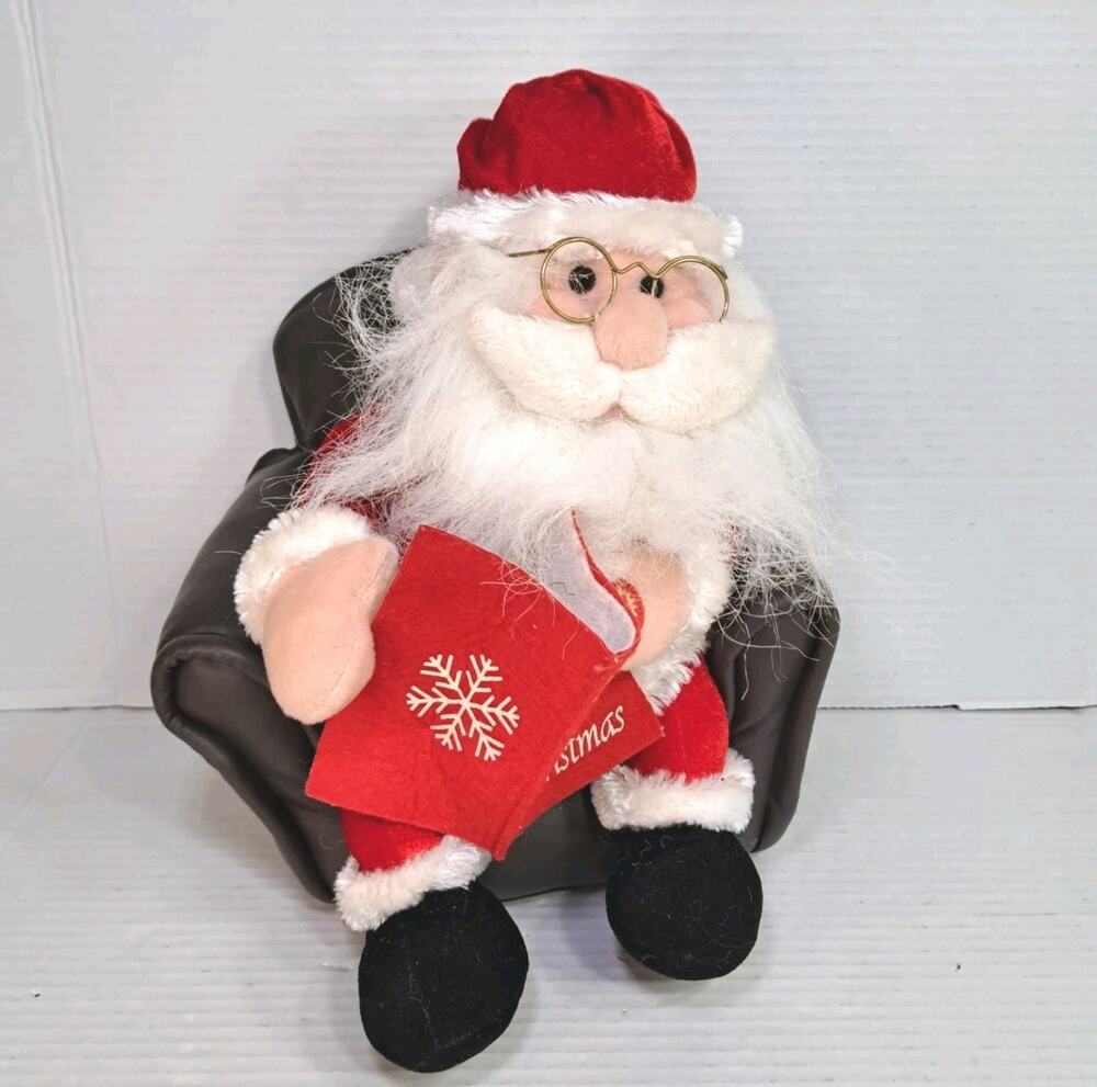 Trim A Home 2008 Animated Storytelling Santa Leather Chair Tells Story Moves